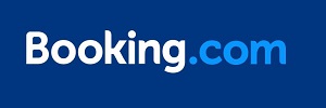 The logo of our partner, booking.com.
