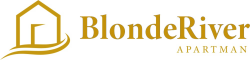 Blonde River Apartment logo and name.